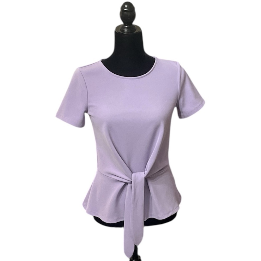 Talbots Women’s Light Purple Peplum Style Top Size XS